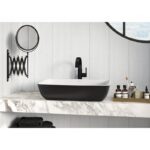 Lavoar dreptunghiular de blat Villeroy&Boch Artis, 58x38x13 cm, alb/negru - imagine 4