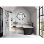 Lavoar dreptunghiular de blat Villeroy&Boch Artis, 58x38x13 cm, alb/negru - imagine 3