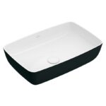 Lavoar dreptunghiular de blat Villeroy&Boch Artis, 58x38x13 cm, alb/negru