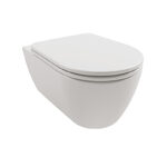 Vas wc suspendat cu functie de bideu Hatria Fusion, 35,5x54 cm, alb - imagine 3