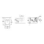 Set vas wc suspendat Villeroy&Boch Avento, cu capac soft close, alb alpin - imagine 2