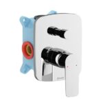 Baterie încastrata cada-dus pentru R-box Ravak Classic CL065.00, crom - imagine 2
