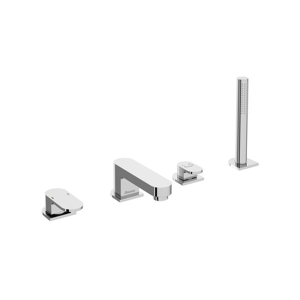 cr026 Baterie cada-dus cu montaj pe cada Ravak Chrome CR026.00CR, crom - imagine 1