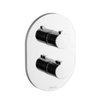 Baterie încastrata dus cu termostat Ravak Chrome CR064.00, crom