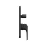 Baterie încastrabilă, de dus, cu comutator ptr R-box Ravak Flat FL 065.20BL, negru mat - imagine 3