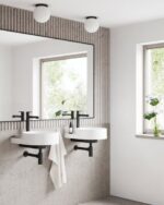 Baterie înaltă de lavoar Ravak Puri PU015.20, fara ventil, negru mat - imagine 2