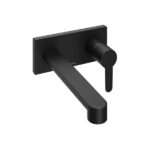 Baterie incastrata pt lavoar Ravak Puri PU 019.20, negru mat - imagine 2