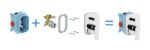 Baterie încastrata cada-dus pentru R-box Ravak Classic CL065.00, crom - imagine 3