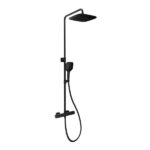 Coloană de duș termostatata Ravak 10° Free TD F 091.20/150,  negru mat