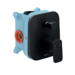 Baterie încastrata de dus pentru R-box Ravak 10° Free TD F 065.20, negru mat