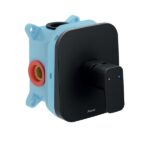 Baterie încastrata de dus pentru R-box Ravak 10° Free TD F 066.20, negru mat