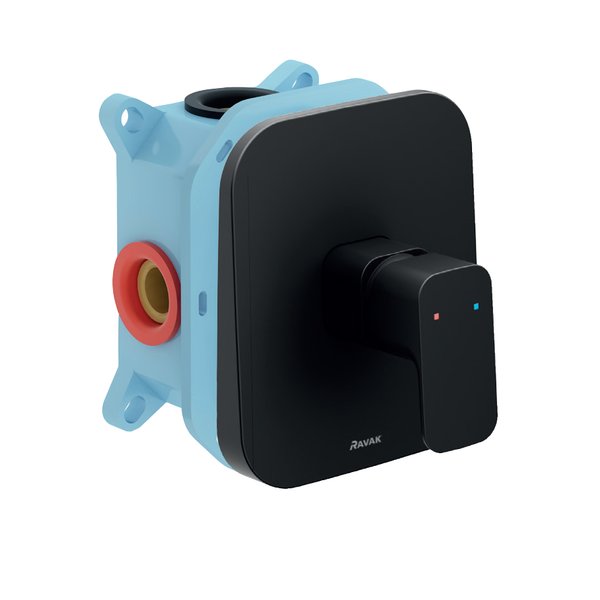 tdf066-black-rbox Baterie încastrata de dus pentru R-box Ravak 10° Free TD F 066.20, negru mat - imagine 1