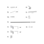 Panelkit Ravak pentru cazile 10°, Chrome si BeHappy II