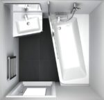 Cada acril Ravak 10°, 160x95 cm, de partea dreapta, alb - imagine 7
