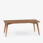 Masa dreptunghiulara din lemn de frasin si blat frasin Anesis Hubo T149