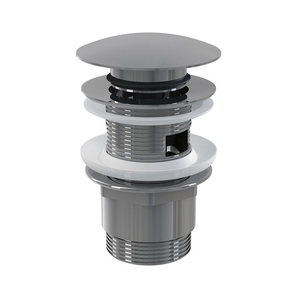 X01437_img Ventil universal Ravak cu sistem Click-Clack si filet scurt pentru lavoar, crom - imagine 1