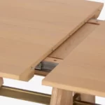 Masa extensibilia forma rectangulara din lemn de stejar Anesis Maido Rectangular T162 G - imagine 5