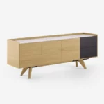 Comoda din lemn de frasin cu blat de ceramica sau sticla Anesis Trava M517 - imagine 5