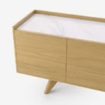 Comoda din lemn de frasin cu blat de ceramica sau sticla Anesis Trava M517 - imagine 4