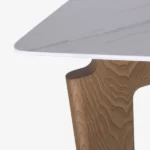 Masa dreptunghiulara din lemn de frasin si blat ceramic Anesis Hubo T149 - imagine 3
