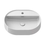 Lavoar pe blat Ravak Ceramic Slim Shelf O, 55x40x12 cm, alb - imagine 3