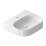 Lavoar pe blat din ceramică Ravak Ceramic Slim Wall O, 55x45x12 cm, alb