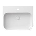 Lavoar pe blat Ravak Ceramic Slim Wall R, 55x45x12 cm, alb - imagine 4