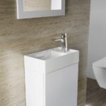 Lavoar din ceramică pentru mobilier Ravak Veda Slim 400, 40x22 cm, alb - imagine 4