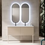 Baza mobilier cu lavoar dublu Baden Haus Idra, 144 cm