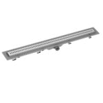 Ravak Zebra OZP, rigolă de scurgere din plastic cu grătar din oţel inoxidabil 75 cm, inox satinat - imagine 2