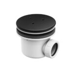 Sifon pentru cădiţe Ravak Professional 90 click-clack, capac metalic negru