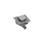 Sifon de pardoseala din plastic Ravak SN501 cu gratar din oţel inoxidabil, 105x105x50 mm - imagine 2