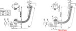 Sifon cada Ravak 570 C-C S/R chrome, cu umplere cada prin preaplin - imagine 4