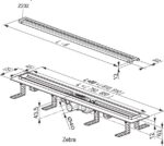 Ravak Zebra OZP, rigolă de scurgere din plastic cu grătar din oţel inoxidabil 75 cm, inox satinat - imagine 4