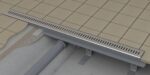Ravak Zebra OZP, rigolă de scurgere din plastic cu grătar din oţel inoxidabil 75 cm, inox satinat - imagine 3