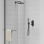 Brat lateral pentru dus Ravak 702.20BL, negru - imagine 2
