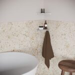 Polița de colt Ravak Slim C, 290x206x22 mm, negru/crom - imagine 3