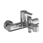 Baterie cada/dus cu divertor Ravak Puri PU 022.01, crom