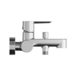 Baterie cada/dus cu divertor Ravak Puri PU 022.01, crom - imagine 2