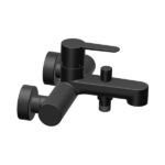 Baterie cada/dus cu divertor Ravak Puri PU 022.21, negru mat - imagine 3