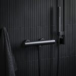Pară de duș cilindrică Ravak Chrome 957.20, negru mat - imagine 4