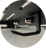 Polița de colt Ravak Slim C, 290x206x22 mm, negru/crom - imagine 2