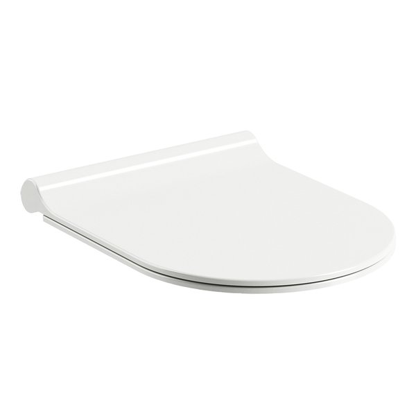 wc-sedatko-slim Capac wc Ravak Uni Chrome Slim cu închidere lentă, alb - imagine 1