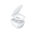 Capac wc Ravak Uni Chrome Slim cu închidere lentă, alb - imagine 4