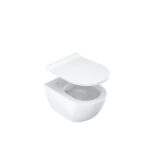Capac wc Ravak Uni Chrome Slim cu închidere lentă, alb - imagine 3