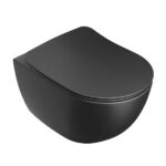 Vas wc suspendat Ravak Uni Chrome RimOff, negru