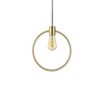 Pendul Abc Sp1 Round Ideal Lux, alama satinata, E27 max 1x70W, cod 207841