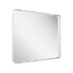 Oglinda dreptunghiulara cu rama alba si iluminare Ravak Strip I, 50/60/80/90x70 cm