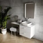 Oglinda dreptunghiulara cu rama alba si iluminare Ravak Strip I, 50/60/80/90x70 cm - imagine 3