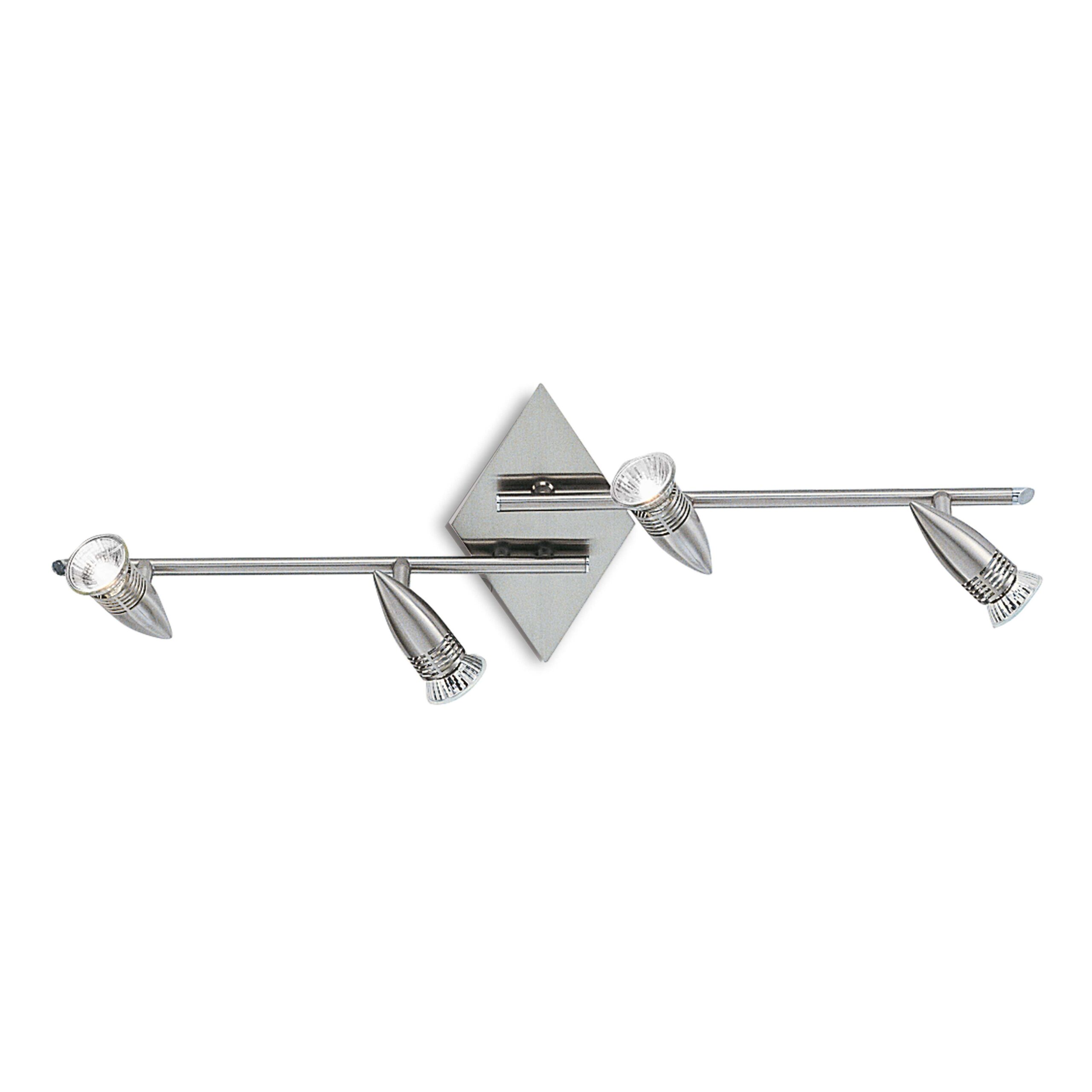 006321_WEB001_ALFA_PL4_NICKEL Aplica Alfa ap4 Ideal Lux, G10 max 4x50W, cod 006321, crom satinat - imagine 1